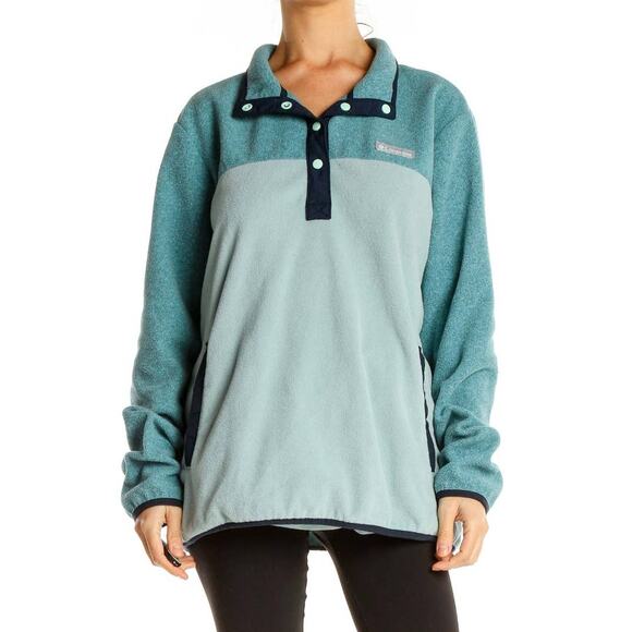 Columbia Quarter Button Up Fleece Pullover Size Small - Picture 1 of 10